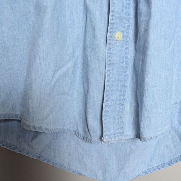 Ralph Lauren Men's Iconic Oxford shirt Blue cotton size XL - Picture 3 of 8